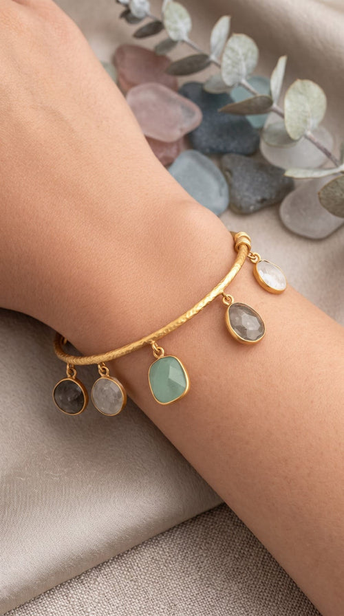 Aganya kreation Bracelets Akshara Bracelet - Elegant Natural Quartz Jewelry Multi 2