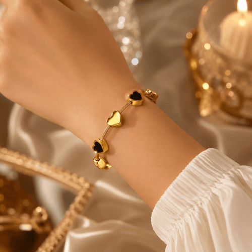 Aganya kreation Bracelets B-113 18k Gold Plated Stainless Steel Tarnish Free Waterproof Female Jewellery
