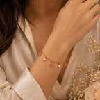 Aganya kreation Bracelets B-131 18k Gold Plated Stainless Steel Tarnish Free Waterproof Female Jewellery