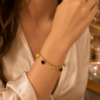 Aganya kreation Bracelets B-136 18k Gold Plated Stainless Steel Tarnish Free Waterproof Female Jewellery