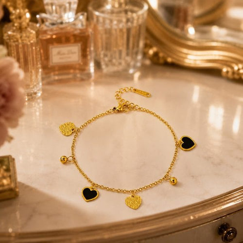 Aganya kreation Bracelets B-136 18k Gold Plated Stainless Steel Tarnish Free Waterproof Female Jewellery