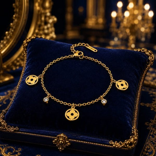 Aganya kreation Bracelets B-139 18k Gold Plated Stainless Steel Tarnish Free Waterproof Female Jewellery