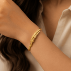Aganya kreation Bracelets B-144  18k Gold Plated Stainless Steel Tarnish Free Waterproof Female Jewellery