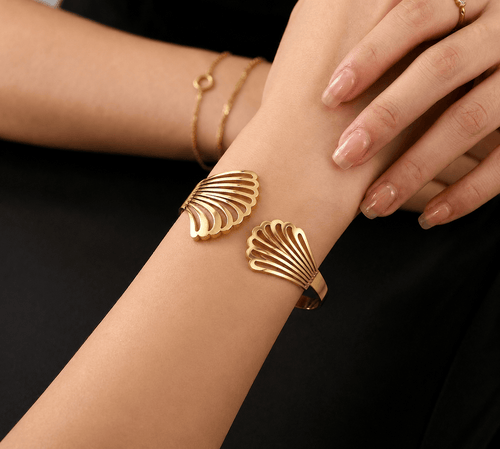 Aganya kreation Bracelets B-150  18k Gold Plated Stainless Steel Tarnish Free Waterproof Female Jewellery