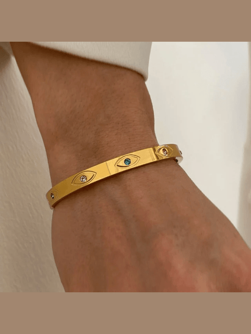 Aganya kreation Bracelets B-39 – 18k Gold Plated Stainless Steel Tarnish Free Waterproof Female Jewellery