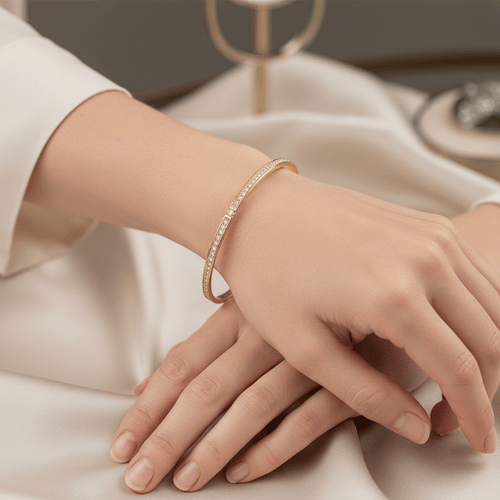 Aganya kreation Bracelets Belvia 18k Gold Plated Stainless Steel Tarnish Free Bracelet