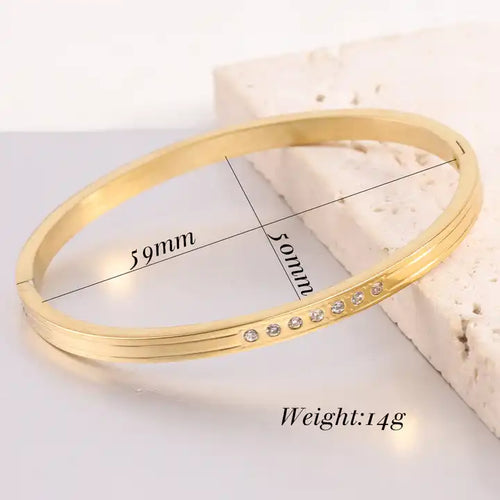 Birace Bracelet 18k Gold Plated Stainless Steel Tarnish Free Waterproof Female Jewellery