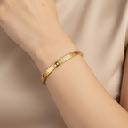 Aganya kreation Bracelets Birace Bracelet 18k Gold Plated Stainless Steel Tarnish Free Waterproof Female Jewellery