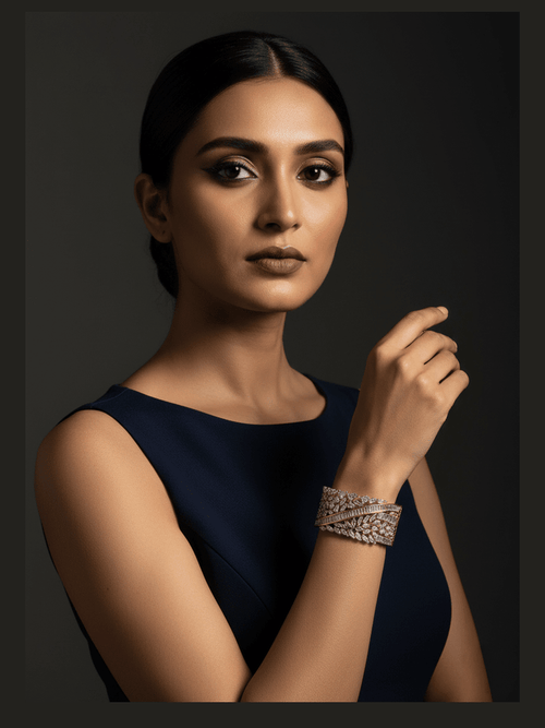 Aganya kreation Bracelets Christina CZ Designer Bracelet - Elegant Western & Ethnic Style