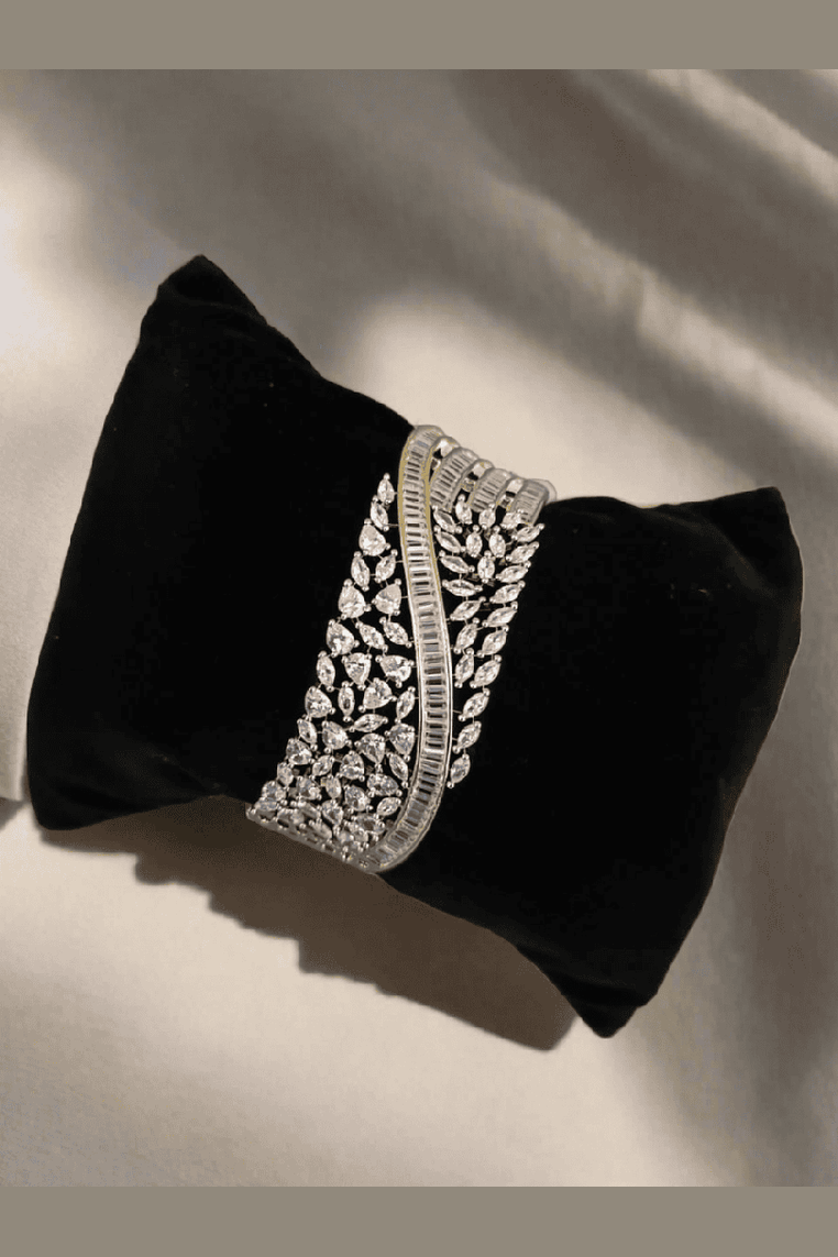 Aganya kreation Bracelets Christina CZ Designer Bracelet - Elegant Western & Ethnic Style