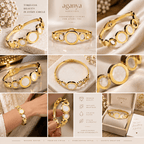 Aganya kreation Bracelets Elegant White Mop Bracelet - Hypoallergenic Stainless Steel anti tarnish