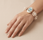 Aganya kreation Bracelets Farzana Real Pearl Bracelet - Elegant Gold-Plated Design