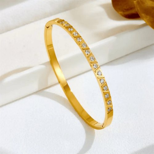 Garol 18k Gold Plated Stainless Steel Tarnish Free Bracelet