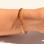Garol 18k Gold Plated Stainless Steel Tarnish Free Bracelet