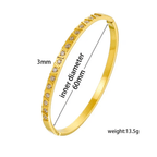 Garol 18k Gold Plated Stainless Steel Tarnish Free Bracelet