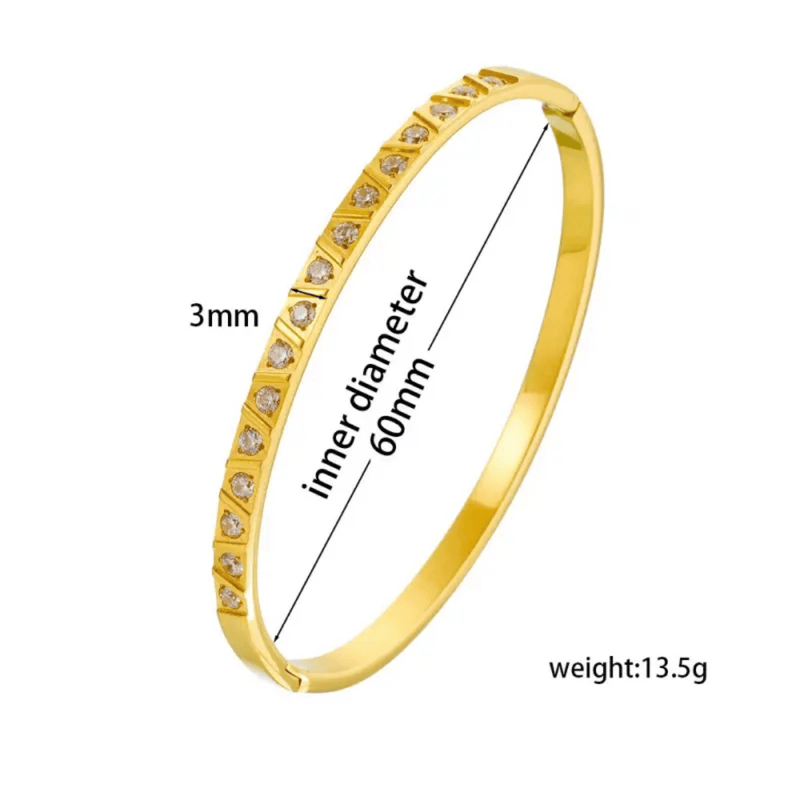 Garol 18k Gold Plated Stainless Steel Tarnish Free Bracelet