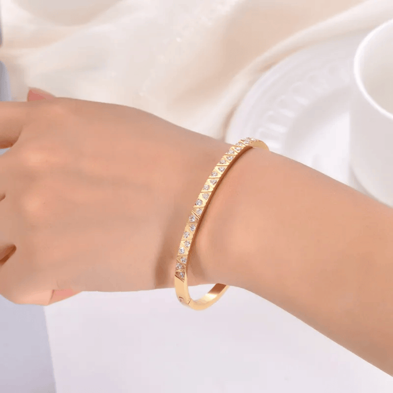 Garol 18k Gold Plated Stainless Steel Tarnish Free Bracelet