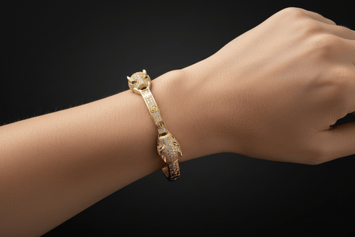 Aganya kreation Bracelets Leo Bracelet - Gold Plated with CZ Stones anti tarnish 18k Gold Plated
