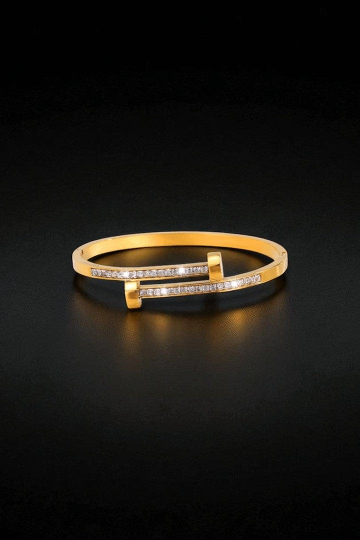 Aganya kreation Bracelets Luna Twist Bracelet - 18k Gold Plated Stainless Steel