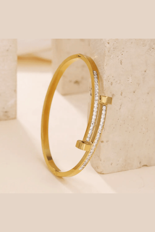 Aganya kreation Bracelets Luna Twist Bracelet - 18k Gold Plated Stainless Steel