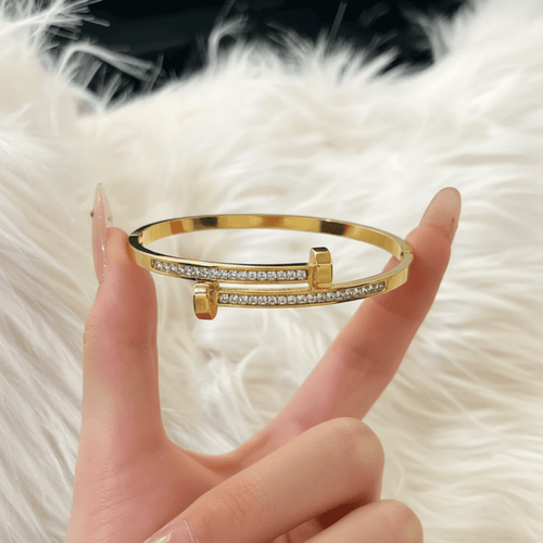 Aganya kreation Bracelets Luna Twist Bracelet - 18k Gold Plated Stainless Steel