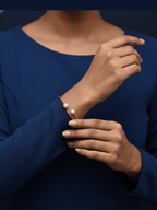 Aganya kreation Bracelets Masha Real Pearl Bracelet - Elegant Gold-Plated Design