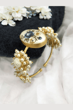 Aganya kreation Bracelets Meera Real Pearl Bracelet - Elegant Gold-Plated Design