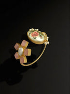 Aganya kreation Bracelets Nidra Real Pearl Bracelet - Elegant Gold-Plated Design