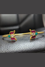 Aganya kreation Bracelets Padma Bracelet - Handcrafted Turquoise & Kundan Jewelry