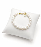 Aganya kreation Bracelets Paranya Real Pearl Bracelet — Adjustable Genuine Freshwater Pearl in Pure Brass Pearl