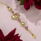 Aganya kreation Bracelets Rosiana Real Pearl Bracelet - Elegant Gold-Plated Design