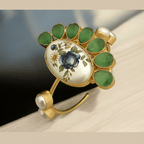 Aganya kreation Bracelets Swapna Real Pearl Bracelet - Elegant Brass & Gold Design