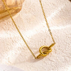 C-198 18k Gold Plated Stainless Steel Tarnish Free Waterproof Female Jewellery
