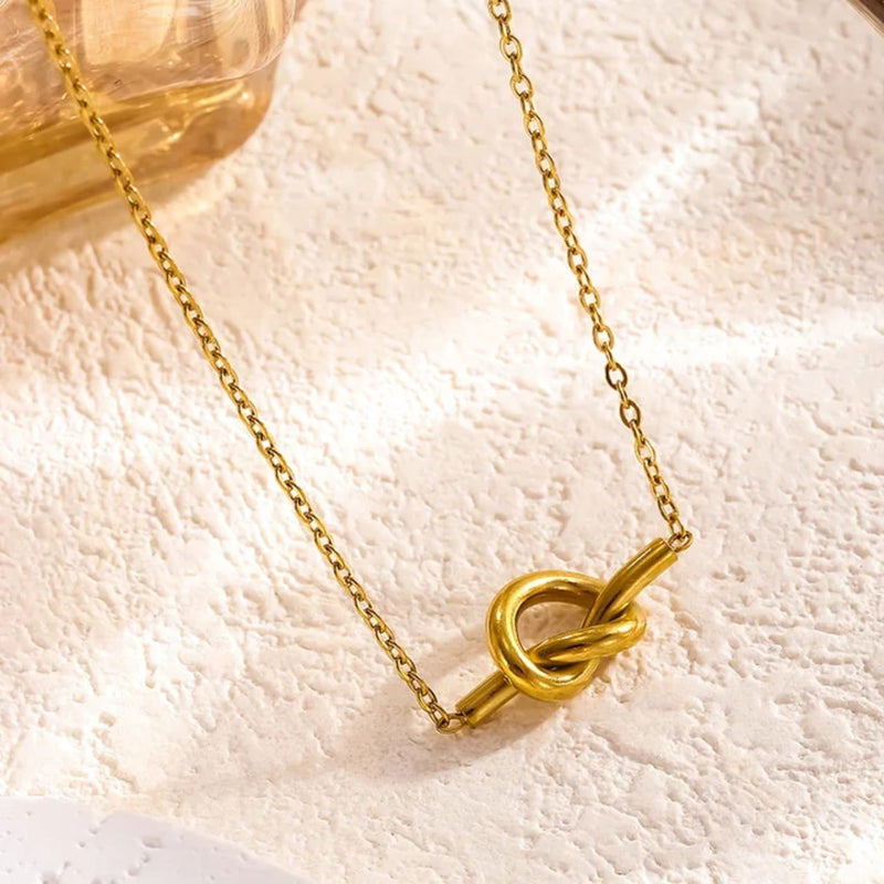 C-198 18k Gold Plated Stainless Steel Tarnish Free Waterproof Female Jewellery