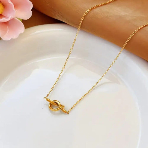 C-198 18k Gold Plated Stainless Steel Tarnish Free Waterproof Female Jewellery