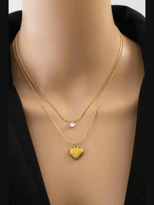 Aganya kreation C-246 -18k – Gold Plated Stainless Steel Tarnish Free Waterproof Female Jewellery
