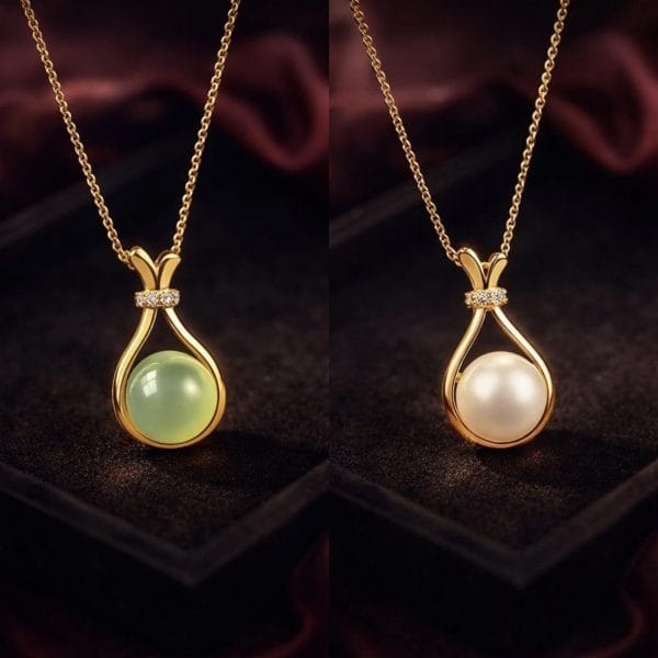Aganya kreation Chain Moon– 18k Gold Plated Stainless Steel Tarnish Free Waterproof Female Jewellery