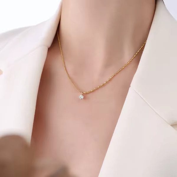 Aganya kreation Chain Traya chain – 18k Gold Plated Stainless Steel Tarnish Free Waterproof Female Jewellery