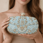 Aganya kreation Clutches Aachal Clutch - Premium Handmade Silk Accessory