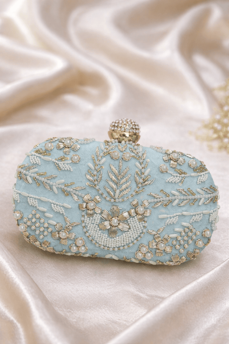 Aganya kreation Clutches Aachal Clutch - Premium Handmade Silk Accessory