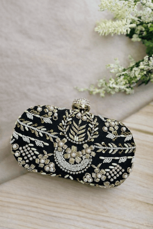 Aganya kreation Clutches Aachal Clutch - Premium Handmade Silk Accessory