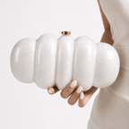 Aganya kreation Clutches Acrylic Sculptural Statement Clutch with Gold Clasp