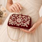 Aganya kreation Clutches Elegant Aruna Clutch - Premium Velvet Evening Purse