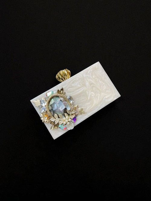 Aganya kreation Clutches Elegant Carol Clutch - Handmade Partywear Accessory