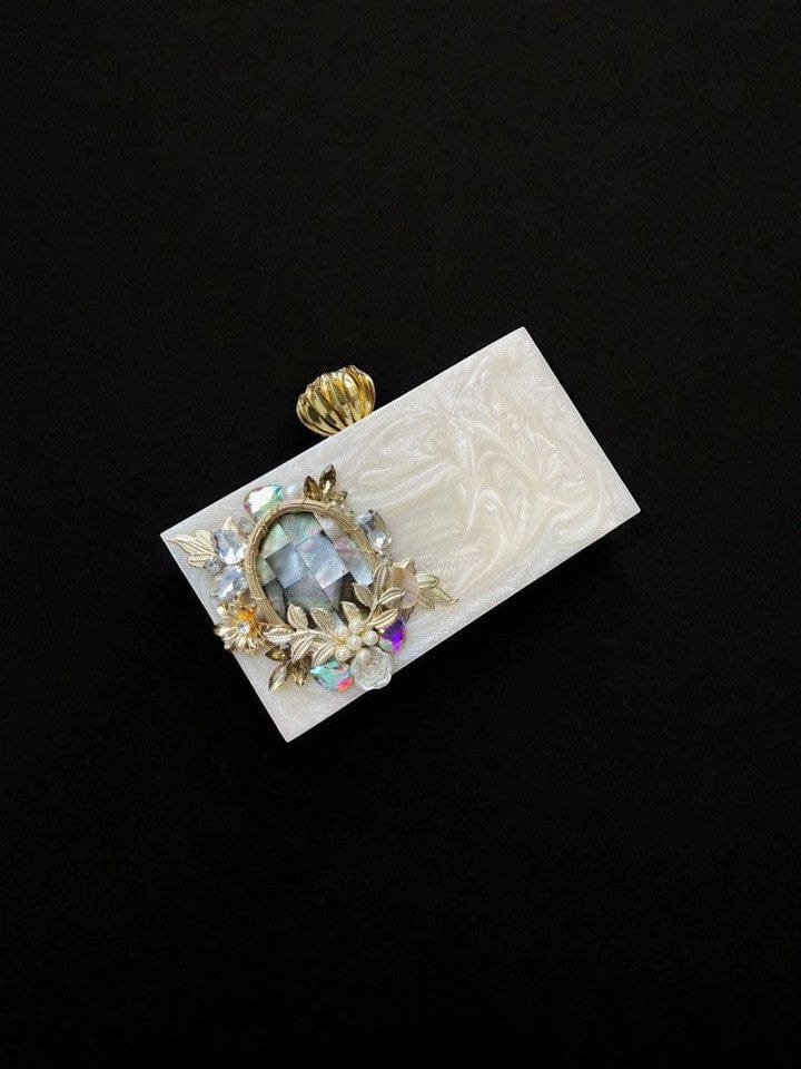 Aganya kreation Clutches Elegant Carol Clutch - Handmade Partywear Accessory
