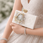 Aganya kreation Clutches Elegant Samaira Clutch - Handmade Partywear Accessory