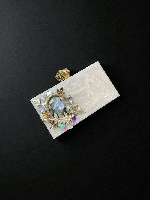 Aganya kreation Clutches Elegant Samaira Clutch - Handmade Partywear Accessory