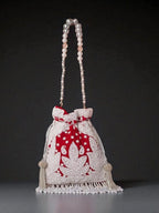 Aganya kreation Clutches Elegant Vaidehi Potli - Stylish Pearl Bag for Any Occasion