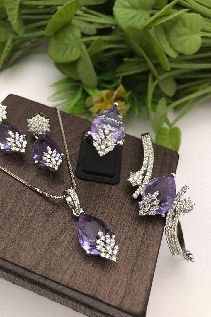 Aganya kreation Combo Anura Combo - Elegant Copper Alloy Jewelry Set