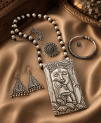 Aganya kreation Combo Indie Glow Oxidised Jewellery combo Set 1